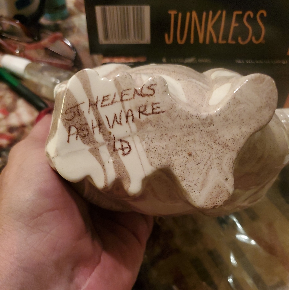 St Helens ashware cow creamer